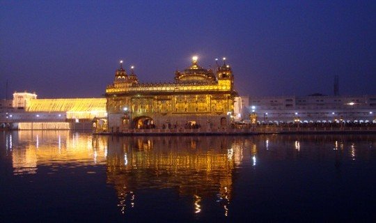 The Golgen temple at Amritsar