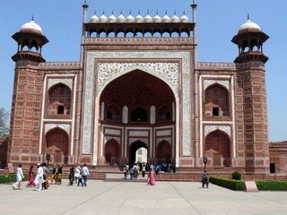 taj mahal - main gate front view